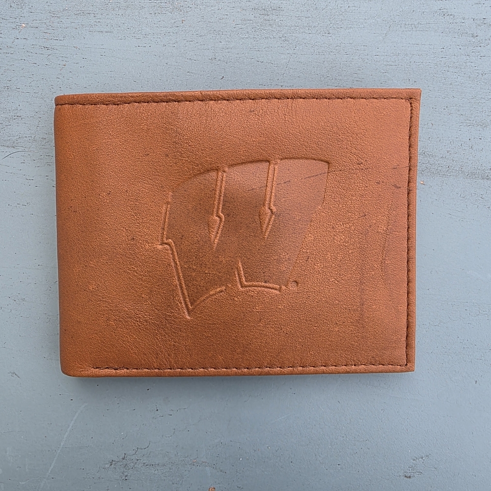 Wisconsin Badgers Leather Bifold Wallet